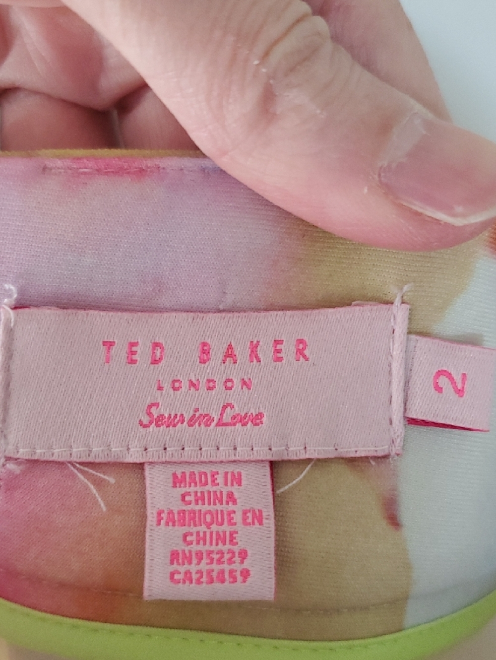 Ted Baker Multicolor Pastel Watercolor Floral Pencil Skirt - Picture 2 of 7